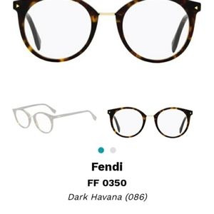 FENDI FF0350 086 DARK HAVANA